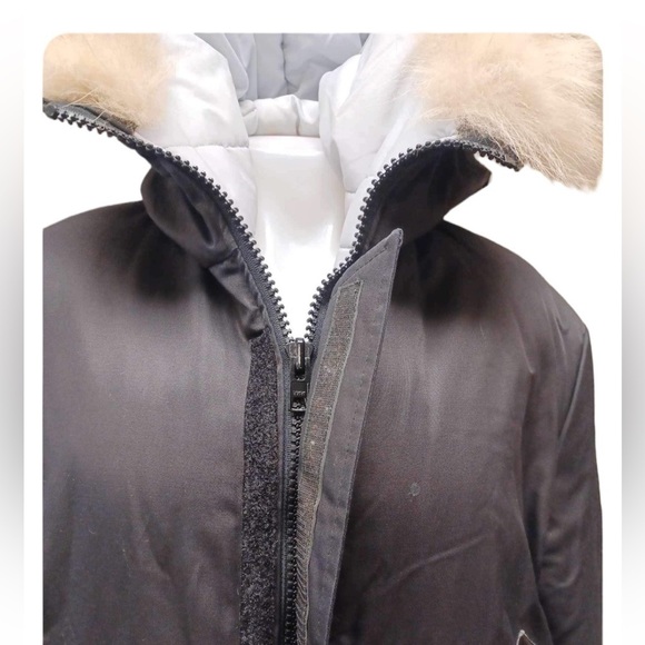 Kelsey Trail Original Black Midi Parka With Faux Fur Size 11 - Picture 4 of 13